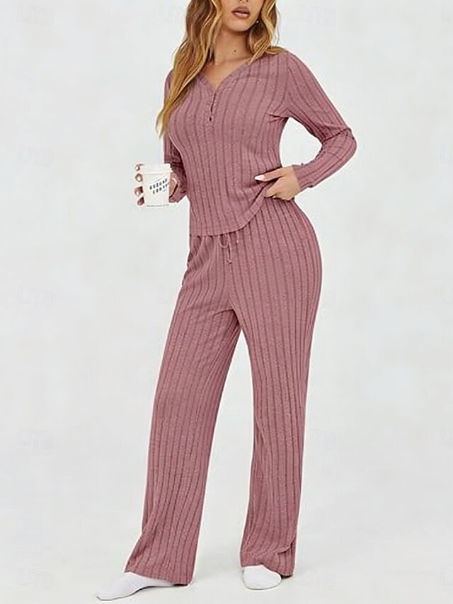 Women's Two Piece Sets Pants Sets Bolero Top Long Sleeve V