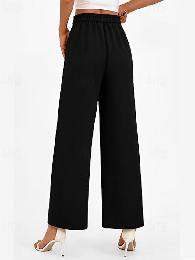 Women's Wide Leg Streetwear Casual Full Length Natural