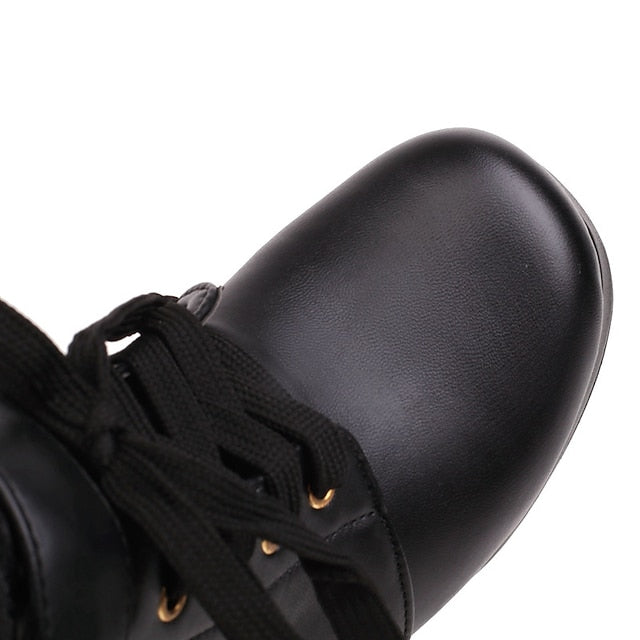 Boots Ankle Lace-Up Shoes Bridal White – Wedding Women's