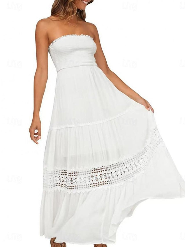 Women's Long Dress Maxi Dress White Dress Casual Dress