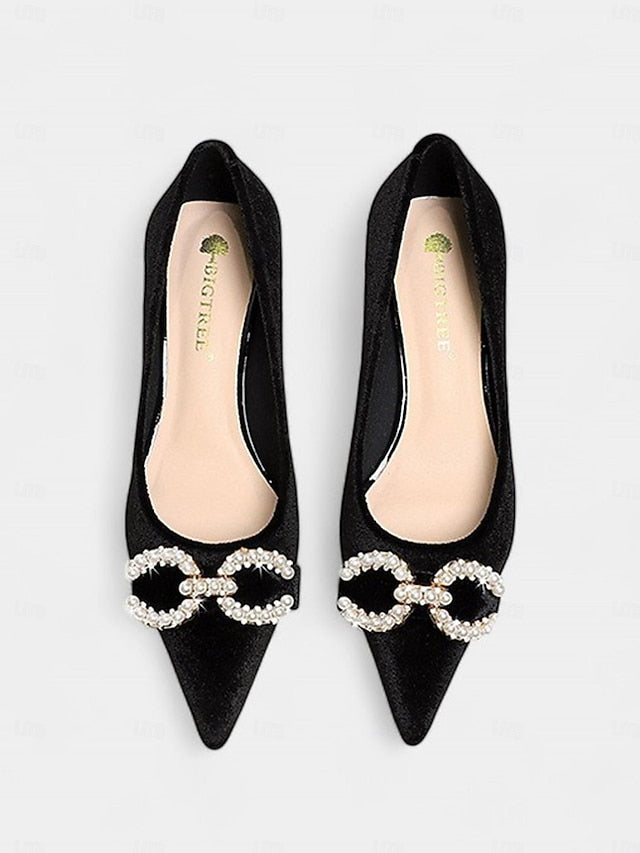 with Velvet Kitten Bow Pearl Women's Pumps Burgundy Heel -
