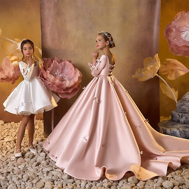 Girl Girls' Communion Dress First Party Flower