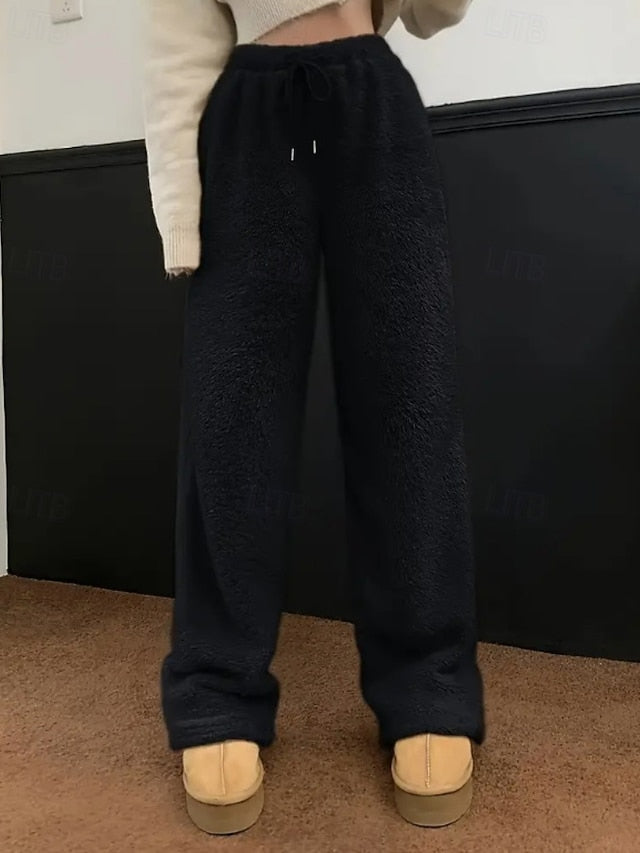 Women's Culottes Wide Leg Chinos Casual Full Length Mid