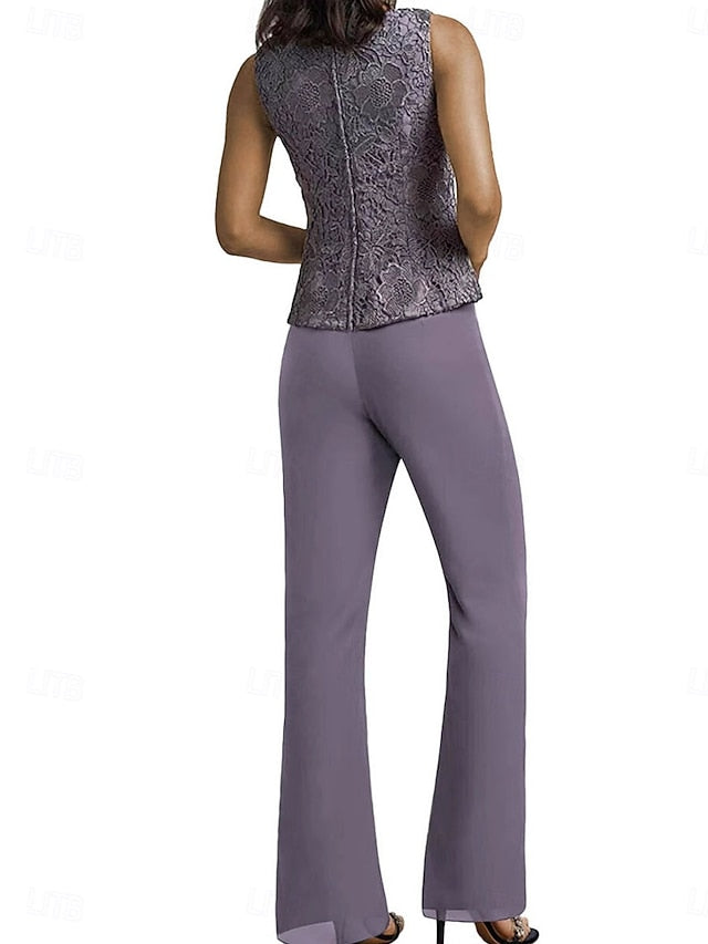 Pantsuit Wedding the Bride Mother Guest Simple Dress Elegant of