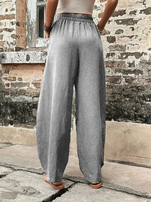 Women's Linen Pants Tapered pants Pants Trousers Baggy