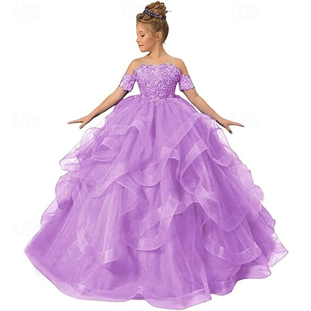 Princess Girl Girls' Flower Kid's Dress