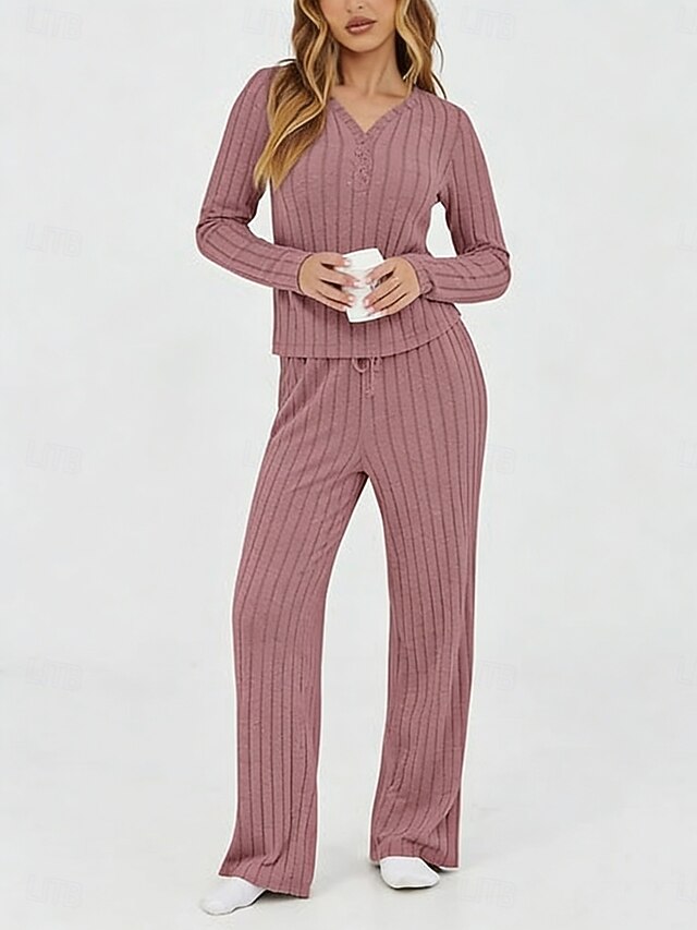 Women's Two Piece Sets Pants Sets Bolero Top Long Sleeve V