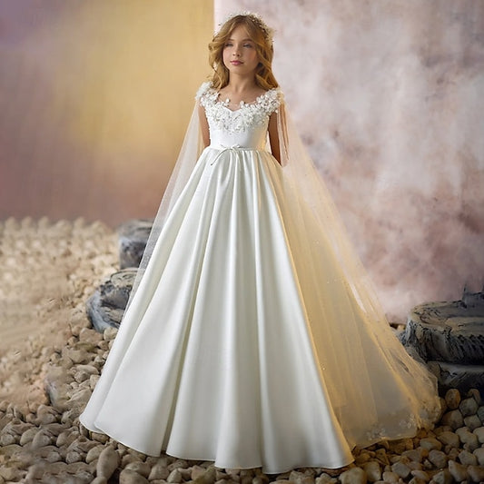 Dress Communion Girls' Formal Girl First Flower