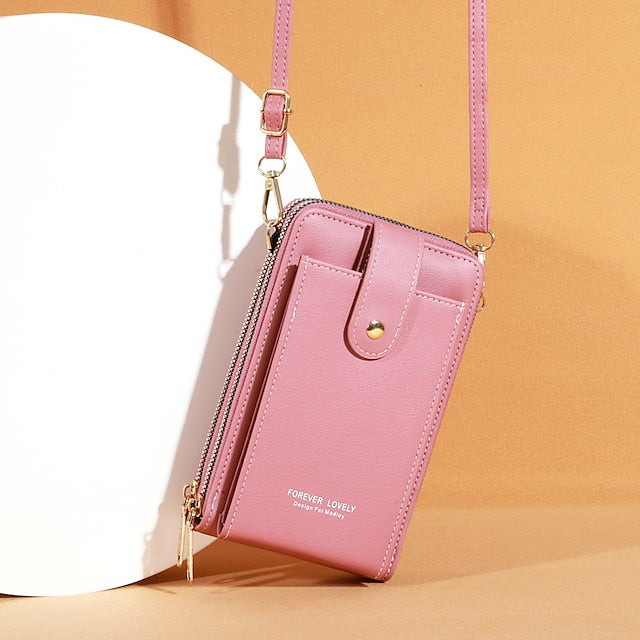 Mobile Phone PU Women's Bag Shoulder Crossbody