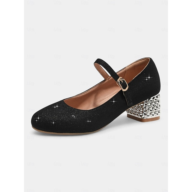 and with Glitter Jane Shoes Mary Women's Girls' Dance