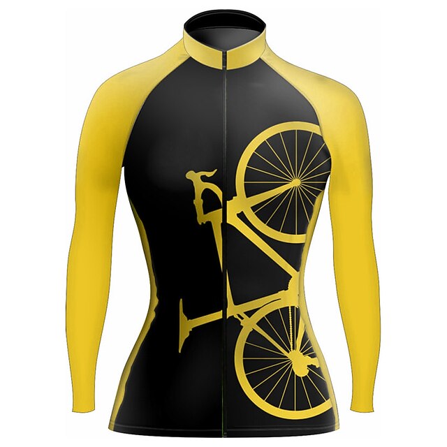 Women's Cycling Jersey Graphic Funny Long Sleeve Bike