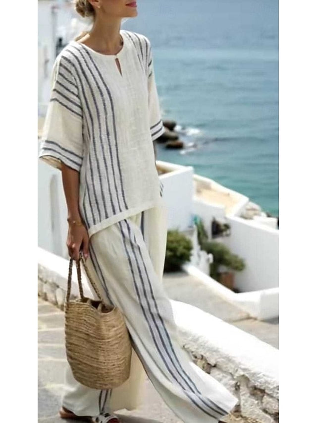 Women's Pants Sets Bolero Top Short Sleeve Crew Neck