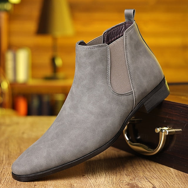 for Ankle Boots- Casual Chelsea Business Men's Boots