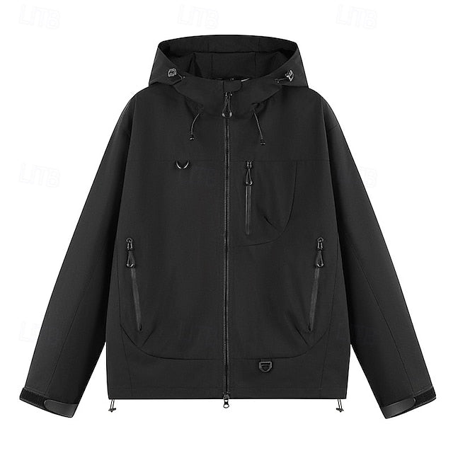 Women's Hooded Jacket Full Zip Jacket with Pockets Long