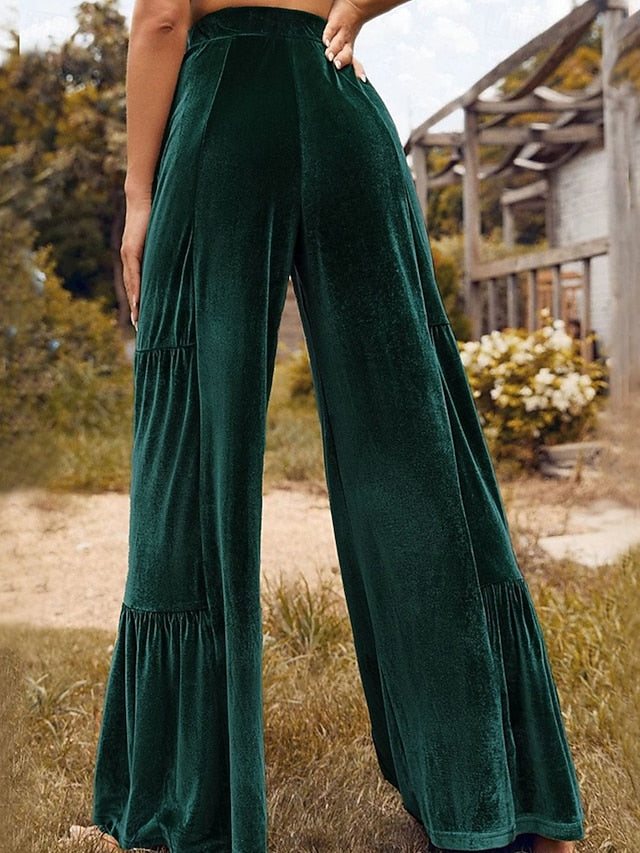 Women's Wide Leg Corduroy Pants Pants Trousers Fashion
