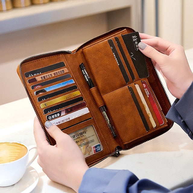Leather Bag Outdoor Mobile Wallet Daily Women's Phone PU