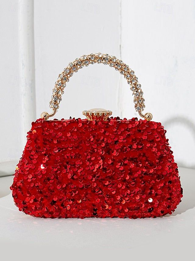 Evening Vintage Bag Women's Sequin Clutch – Embellished