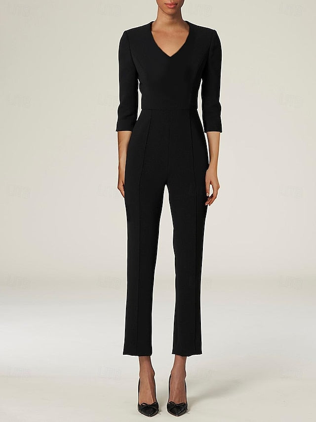 Overskirt Dress of the Bride Mother With Simple Elegant Jumpsuit