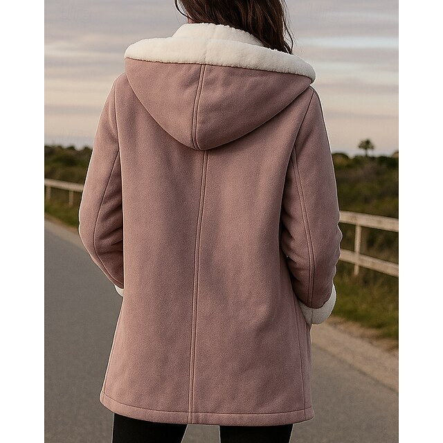 Women's Hoodie Jacket Zip Up Jacket Fleece Coat Thick with