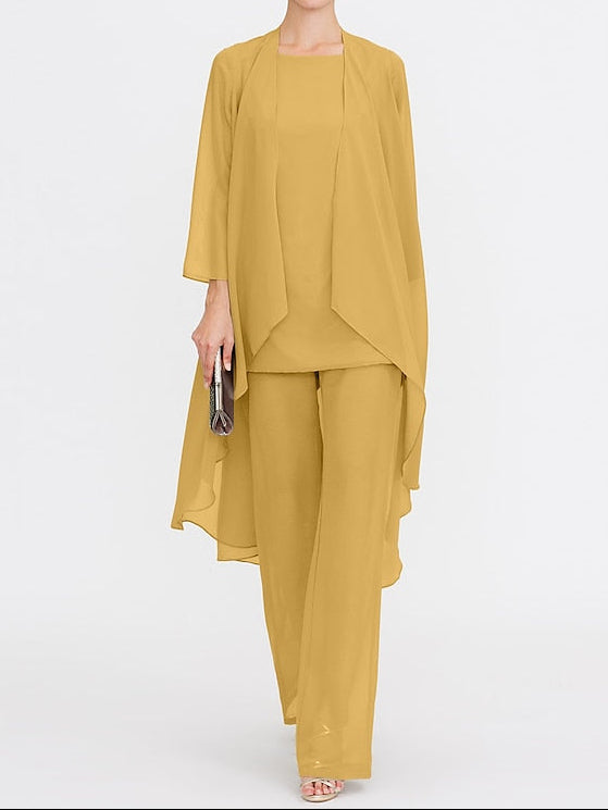 Wedding Mother 3 Piece Pantsuit the of Bride Beach