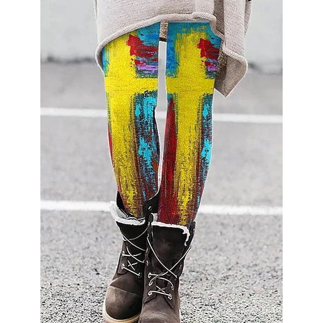Women's Leggings Vacation Vintage Ethnic Style Ankle-Length