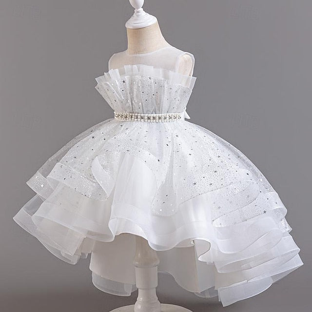 Sequin Girl Dress Sleeveless Flower Girls' Party Kids