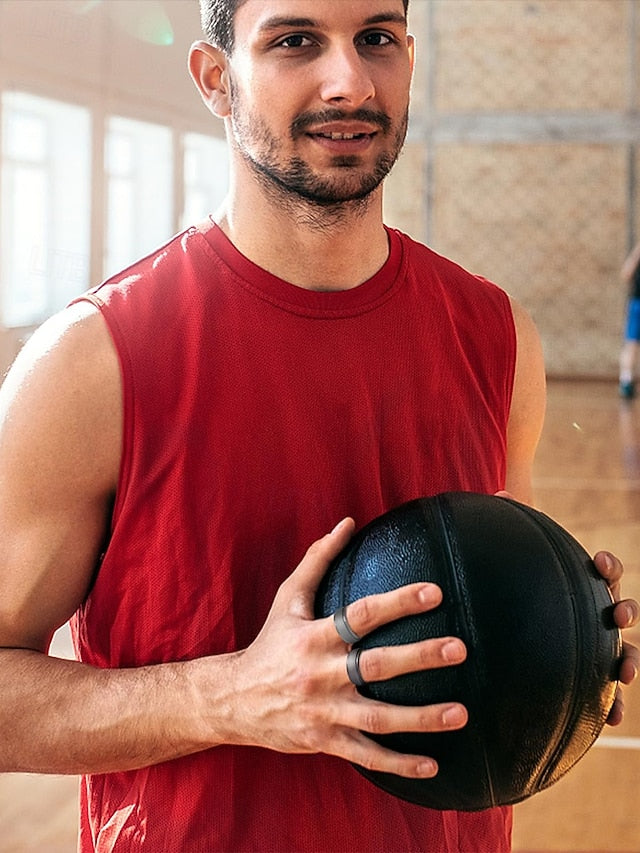 Durable Ring for Matte Silicone Men Black Comfortable –