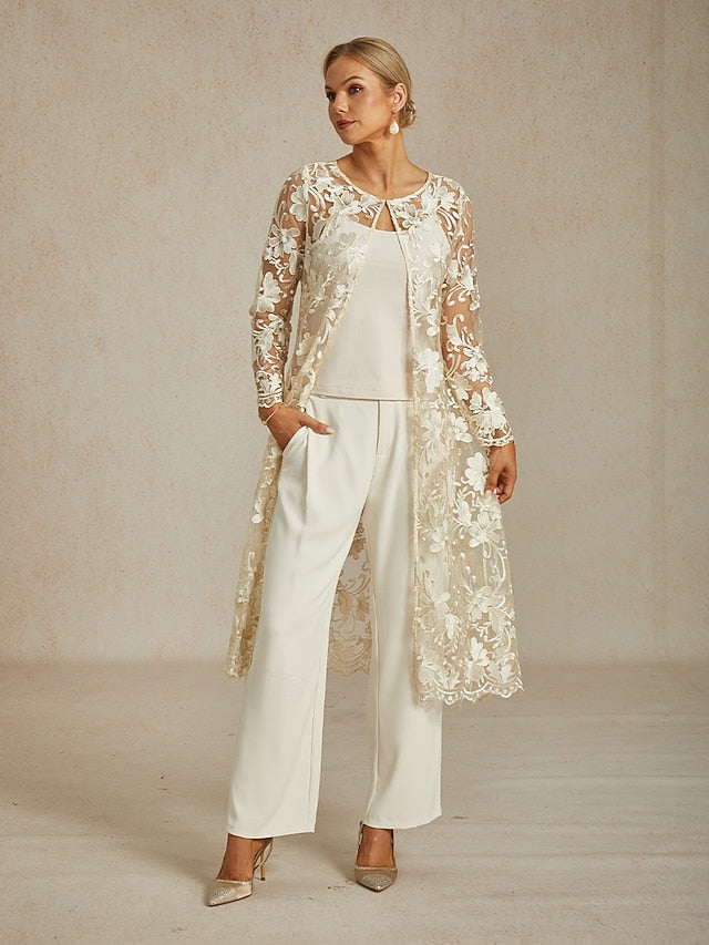 Women's Jacket Breathable Lace Embroidery Elegant Floral