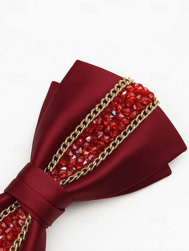Christmas Red Tie – Bow Men's