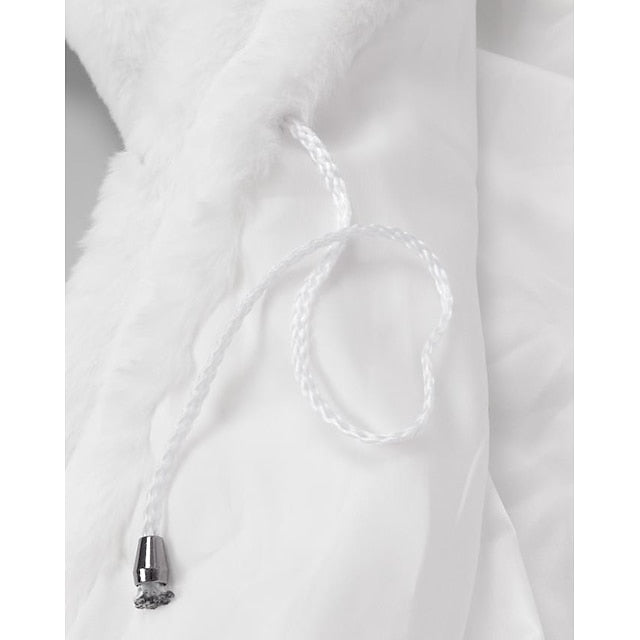 Fur Women's Coat Jacket Sherpa Long Faux Black White