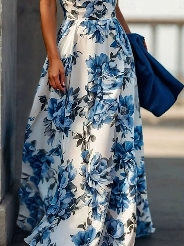 Women's Maxi Dress A Line Dress Halter Dress Vacation