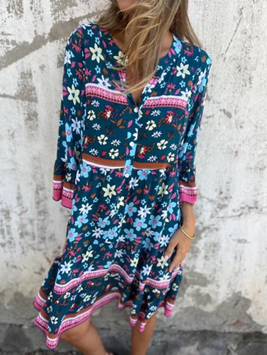 Women's Midi Dress A Line Dress Boho Dress Stylish Casual