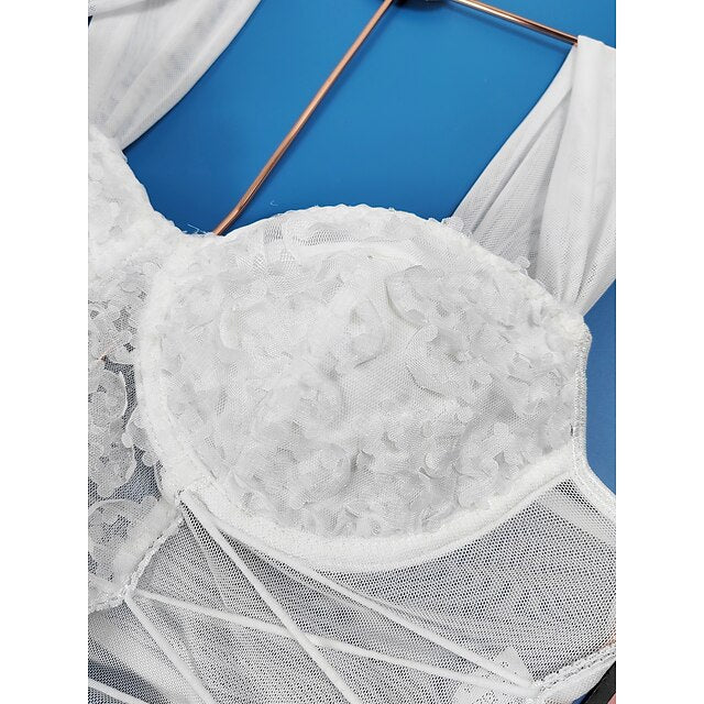 Slim Fit Corset Crop Top Bustier Fancy Dress Women's