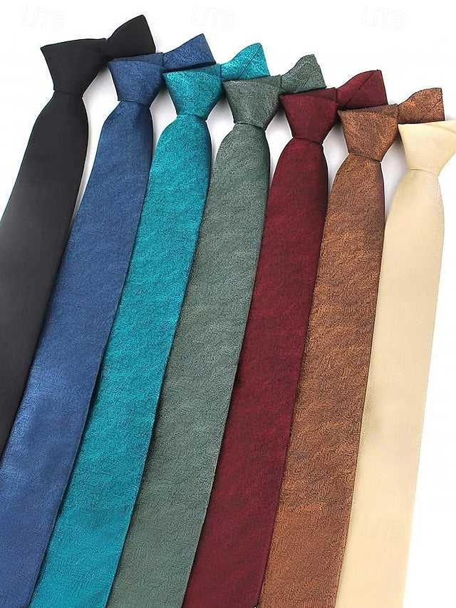 Men's Herringbone Tie Polyester Christmas Stylish –