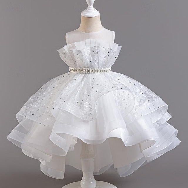 Sequin Girl Dress Sleeveless Flower Girls' Party Kids