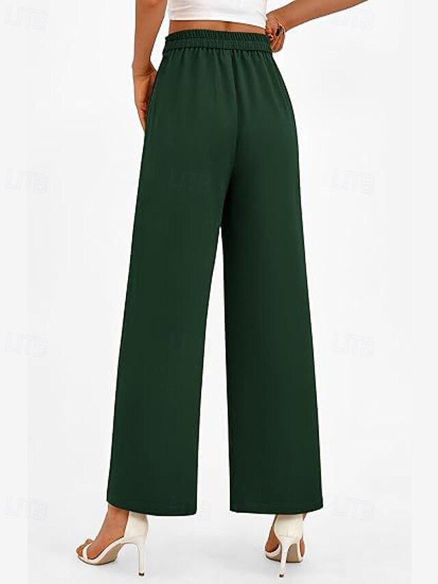 Women's Wide Leg Streetwear Casual Full Length Natural