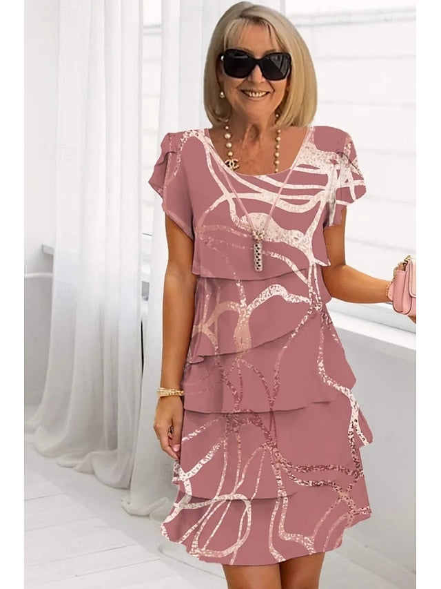 Women's Midi Dress Summer Dress Print Dress Elegant Daily