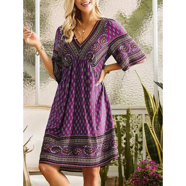 Women's Midi Dress Casual Dress Summer Dress Boho Dress