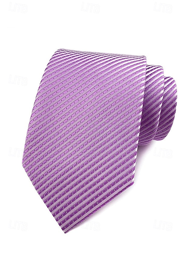 Men's striped tie satin