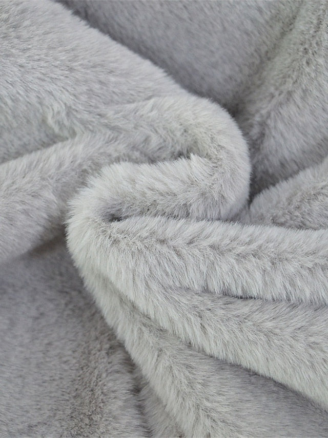 Warm Women's Breathable Coat Faux Lined Fur Fleece Pocket