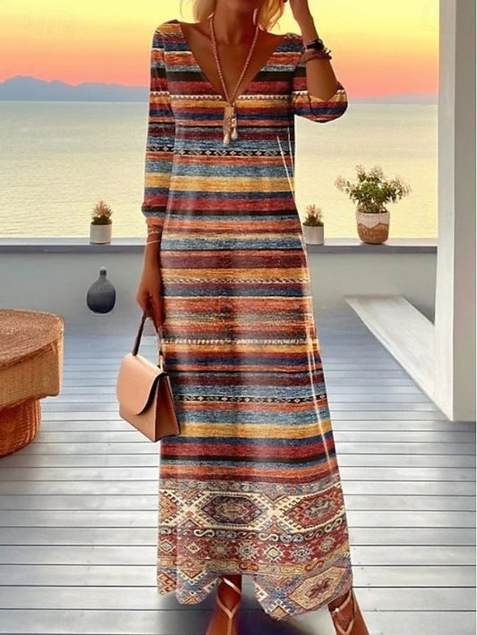 Women's Maxi Dress T Shirt Dress Tee Dress A Line Dress