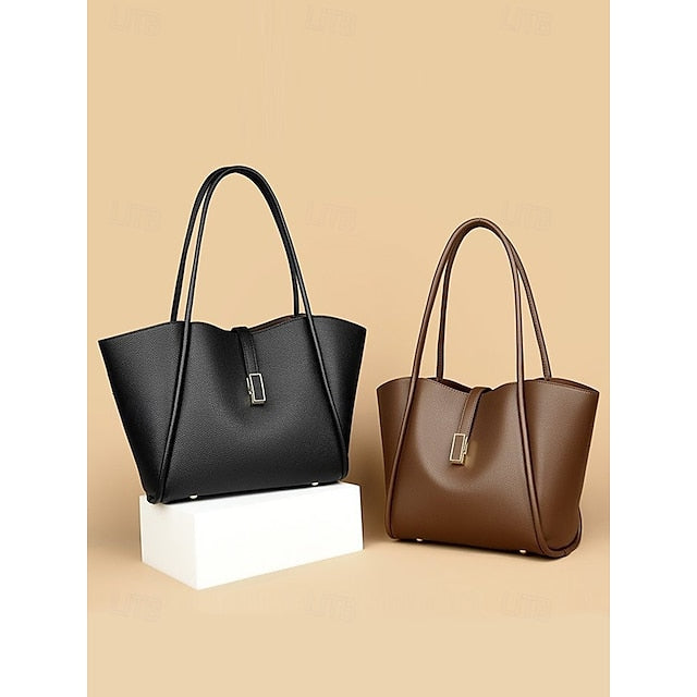 Grüne Kunstledertasche für Damen
