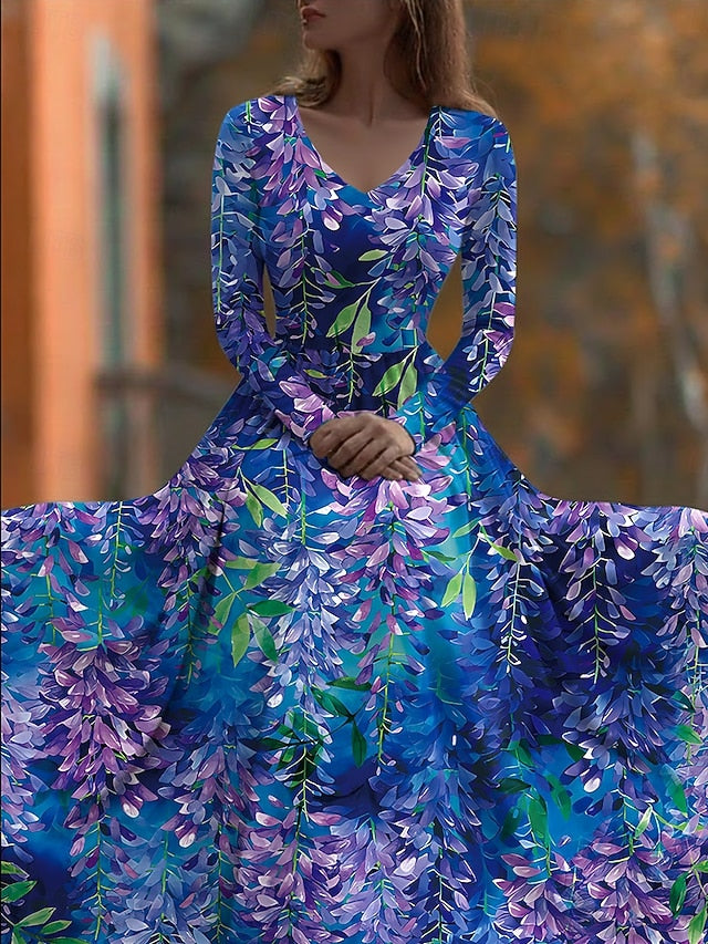 Women's Maxi Dress Pleated Dress Party Casual Boho Daily