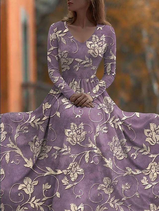 Women's Maxi Dress Pleated Dress Party Casual Boho Daily