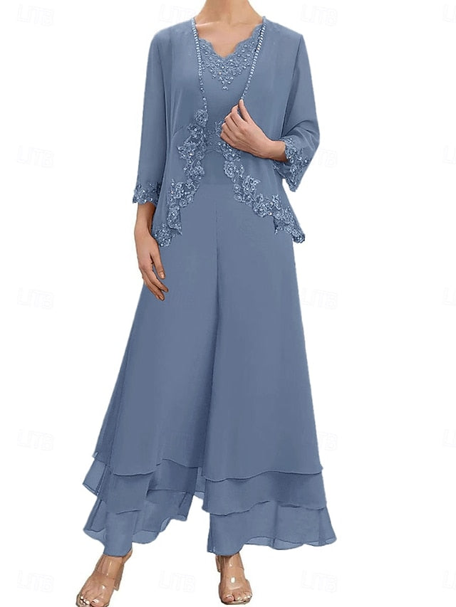 Elegant Sets Dress of Mother Wedding Guest the Bride