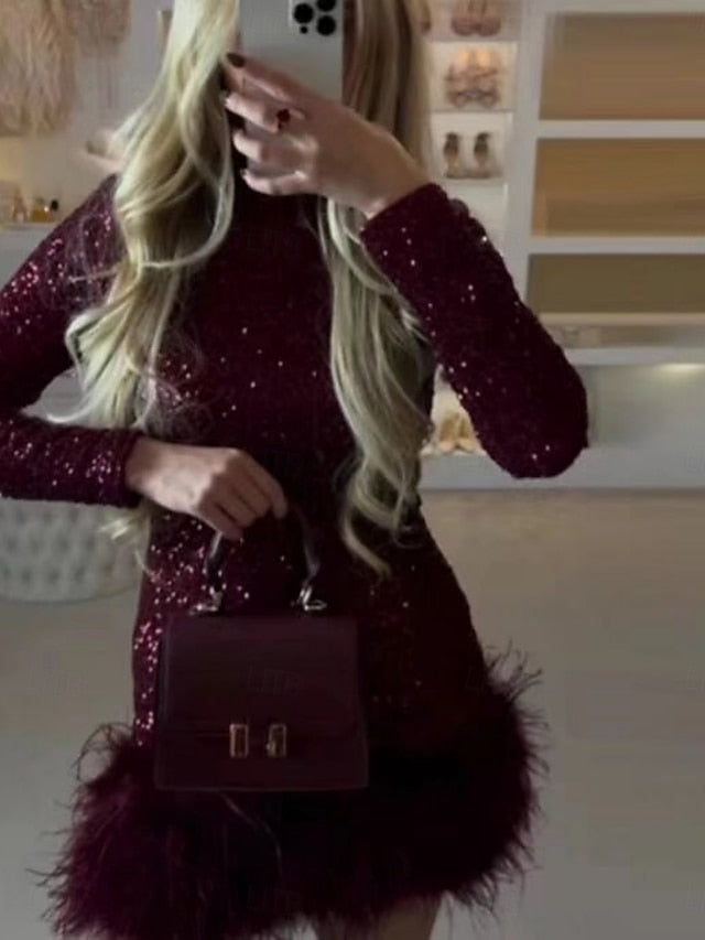 Women's Mini Dress Sheath Dress Casual Party Wedding Guest