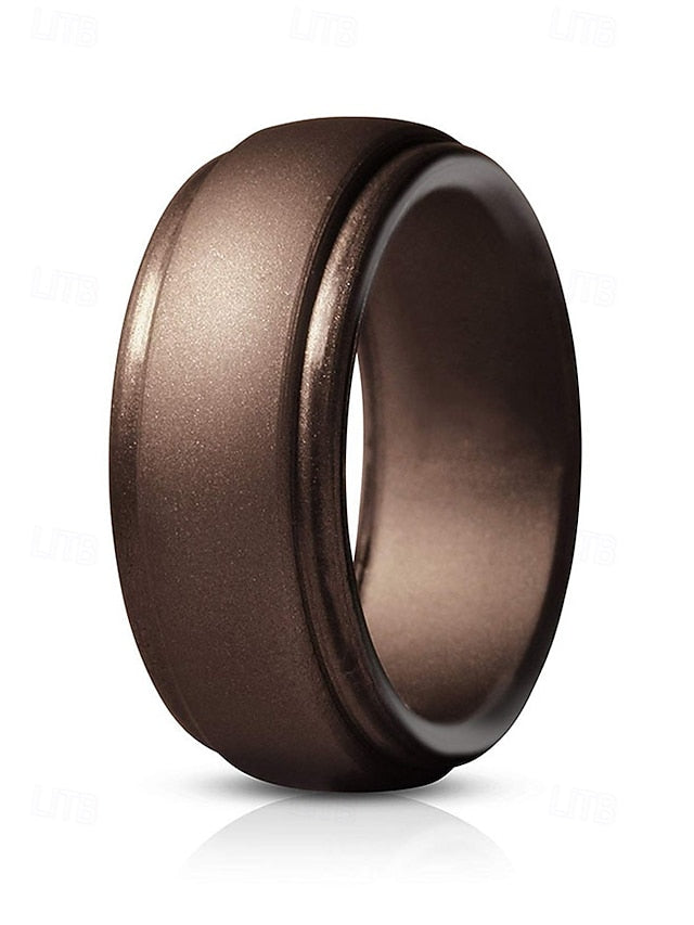 Durable Ring for Matte Silicone Men Black Comfortable –