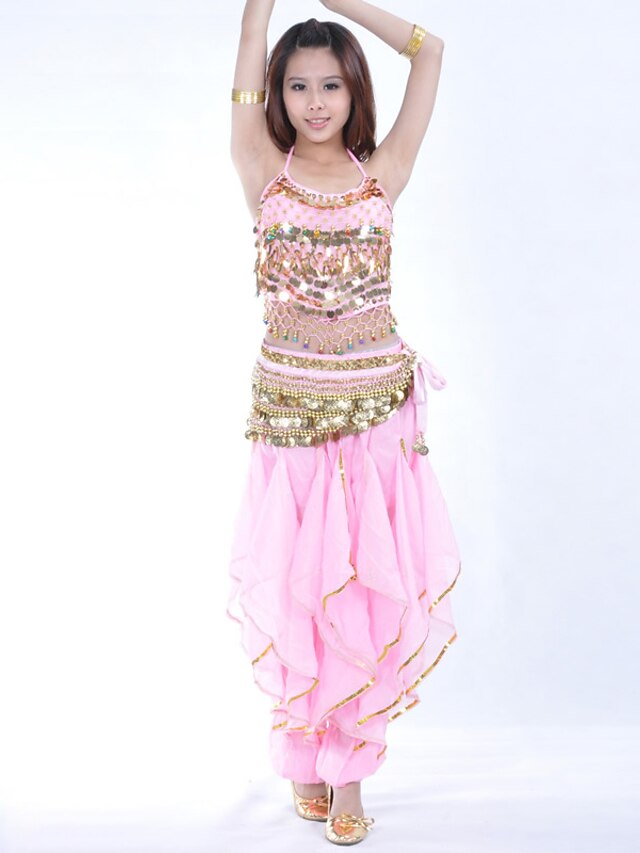 Belly Dance Top Coin Beading Sequin Women's Performance