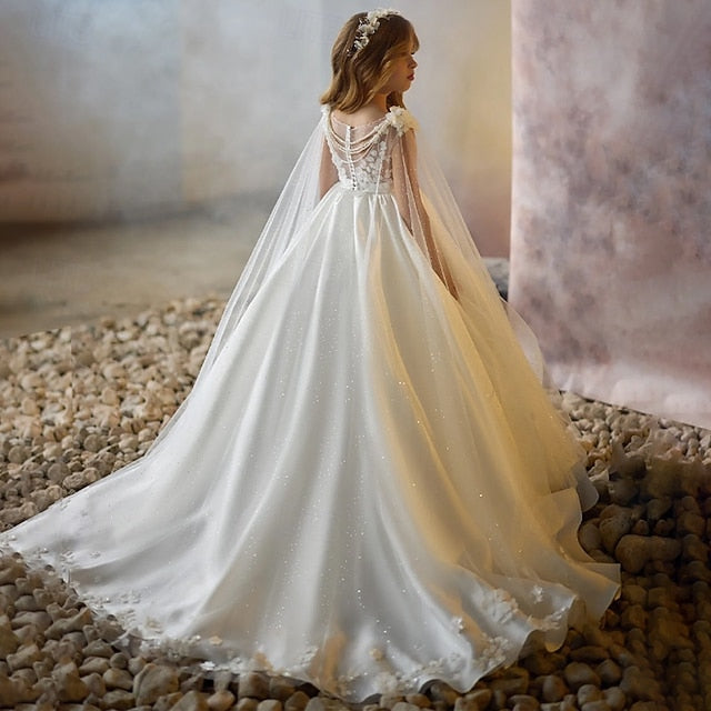 Dress Communion Girls' Formal Girl First Flower