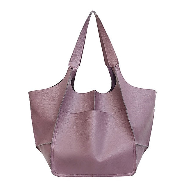 Damen Herren PU Party Ledertasche Schultertasche Handtasche